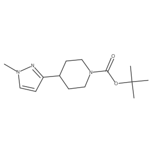 tert-butyl 4-(1-methyl-1H-pyrazol-3-yl)piperidine-1-carboxylate Structure