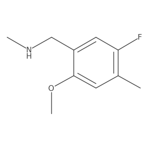 [(5-Fluoro-2-methoxy-4-methylphenyl)methyl](methyl)amine Structure
