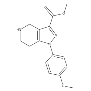 methyl 1-(4-methoxyphenyl)-1H,4H,5H,6H,7H-pyrazolo[4,3-c]pyridine-3-carboxylate Structure