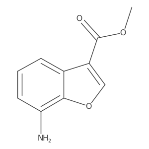 Methyl 7-aminobenzofuran-3-carboxylate结构式