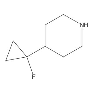 4-(1-Fluorocyclopropyl)piperidine Structure