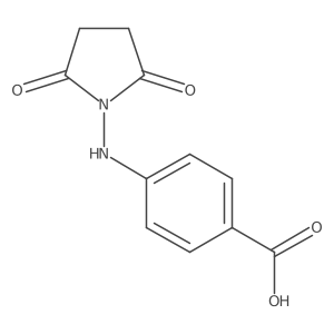 4-[(2,5-Dioxopyrrolidin-1-yl)amino]benzoic acid结构式