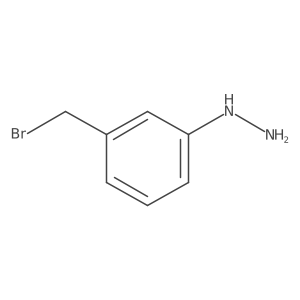 (3-(Bromomethyl)phenyl)hydrazine结构式