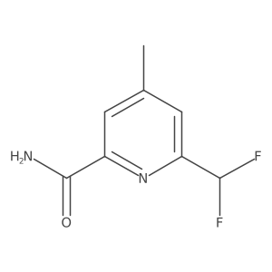 2-(Difluoromethyl)-4-methylpyridine-6-carboxamide Structure