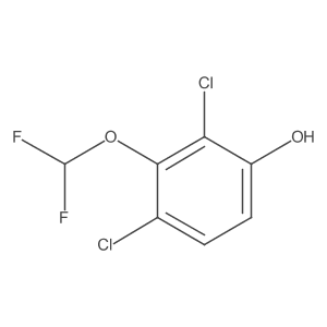2,4-Dichloro-3-(difluoromethoxy)phenol Structure