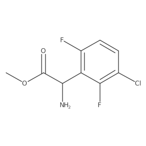 Methyl 2-amino-2-(3-chloro-2,6-difluorophenyl)acetate结构式