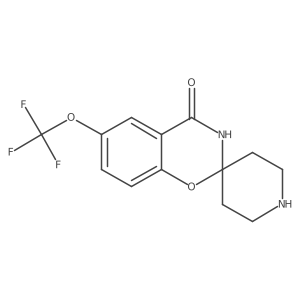 6-(Trifluoromethoxy)spiro[benzo[e][1,3]oxazine-2,4'-piperidin]-4(3H)-one结构式