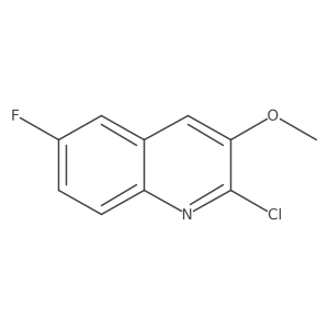 2-Chloro-6-fluoro-3-methoxyquinoline Structure