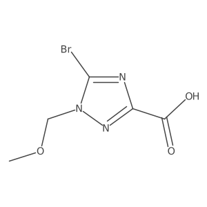 5-Bromo-1-(methoxymethyl)-1H-1,2,4-triazole-3-carboxylic acid结构式