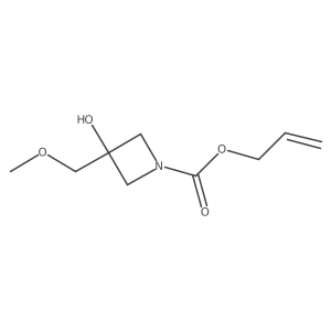 Prop-2-en-1-yl 3-hydroxy-3-(methoxymethyl)azetidine-1-carboxylate Structure