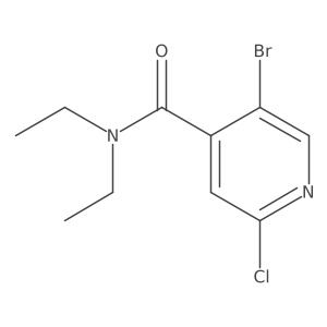 5-Bromo-2-chloro-N,N-diethylisonicotinamide Structure
