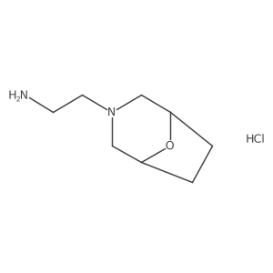 2-{8-Oxa-3-azabicyclo[3.2.1]octan-3-yl}ethan-1-amine hydrochloride Structure