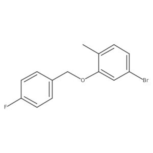 4-Bromo-2-((4-fluorobenzyl)oxy)-1-methylbenzene Structure