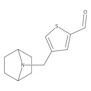 4-({7-Azabicyclo[2.2.1]heptan-7-yl}methyl)thiophene-2-carbaldehyde Structure
