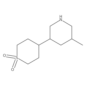 4-(5-Methylpiperidin-3-yl)-1lambda6-thiane-1,1-dione结构式