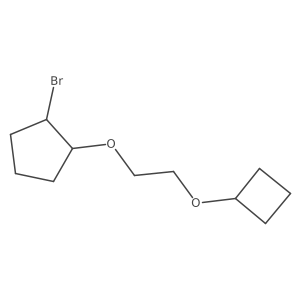 1-Bromo-2-(2-cyclobutoxyethoxy)cyclopentane结构式