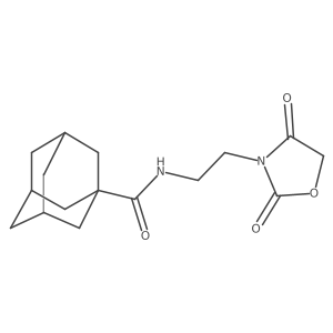 N-[2-(2,4-dioxo-1,3-oxazolidin-3-yl)ethyl]adamantane-1-carboxamide Structure