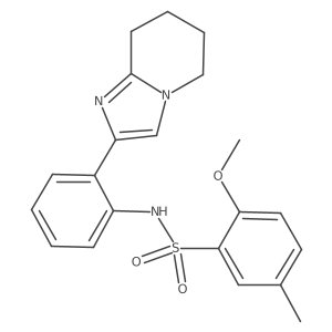 2-methoxy-5-methyl-N-(2-(5,6,7,8-tetrahydroimidazo[1,2-a]pyridin-2-yl)phenyl)benzenesulfonamide结构式