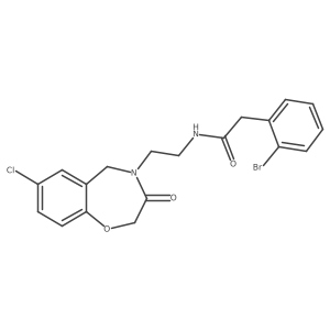 2-(2-bromophenyl)-N-(2-(7-chloro-3-oxo-2,3-dihydrobenzo[f][1,4]oxazepin-4(5H)-yl)ethyl)acetamide Structure
