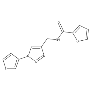 N-((1-(thiophen-3-yl)-1H-1,2,3-triazol-4-yl)methyl)furan-2-carboxamide Structure