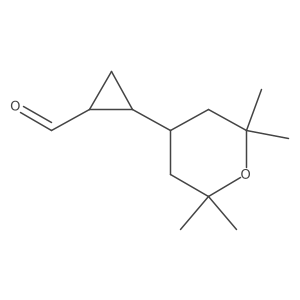 2-(2,2,6,6-Tetramethyloxan-4-yl)cyclopropane-1-carbaldehyde Structure