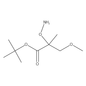 tert-Butyl 2-(aminooxy)-3-methoxy-2-methylpropanoate Structure
