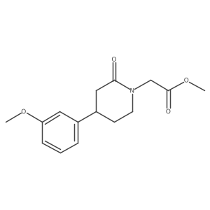 Methyl 2-[4-(3-methoxyphenyl)-2-oxopiperidin-1-yl]acetate Structure