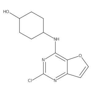 trans-4-[(2-Chlorofuro[3,2-d]pyrimidin-4-yl)amino]cyclohexanol Structure