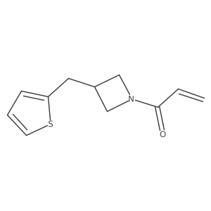 1-{3-[(Thiophen-2-yl)methyl]azetidin-1-yl}prop-2-en-1-one结构式
