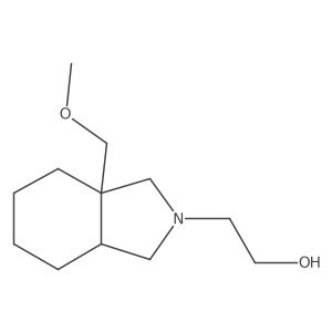 2-(3a-(methoxymethyl)octahydro-2H-isoindol-2-yl)ethan-1-ol结构式