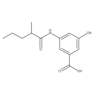 3-Hydroxy-5-(2-methylpentanamido)benzoic acid结构式