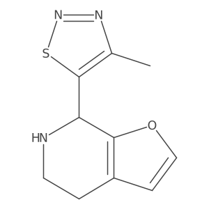 5-{4H,5H,6H,7H-furo[2,3-c]pyridin-7-yl}-4-methyl-1,2,3-thiadiazole结构式