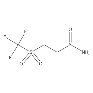 2-Trifluoromethanesulfonylethane-1-sulfinamide Structure