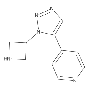 4-[1-(azetidin-3-yl)-1H-1,2,3-triazol-5-yl]pyridine Structure