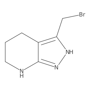 3-(bromomethyl)-1H,4H,5H,6H,7H-pyrazolo[3,4-b]pyridine Structure