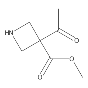 Methyl 3-acetylazetidine-3-carboxylate Structure
