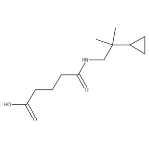 4-[(2-Cyclopropyl-2-methylpropyl)carbamoyl]butanoic acid结构式