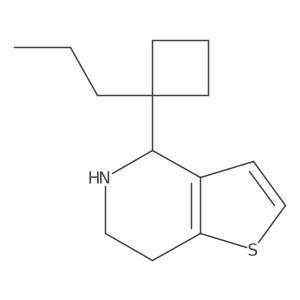 4-(1-propylcyclobutyl)-4H,5H,6H,7H-thieno[3,2-c]pyridine结构式
