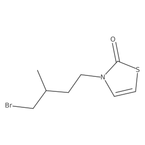 3-(4-Bromo-3-methylbutyl)-2,3-dihydro-1,3-thiazol-2-one结构式