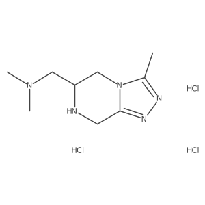 dimethyl({3-methyl-5H,6H,7H,8H-[1,2,4]triazolo[4,3-a]pyrazin-6-yl}methyl)amine trihydrochloride结构式