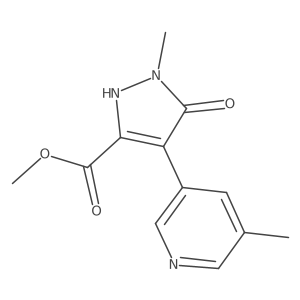 methyl 5-hydroxy-1-methyl-4-(5-methylpyridin-3-yl)-1H-pyrazole-3-carboxylate Structure