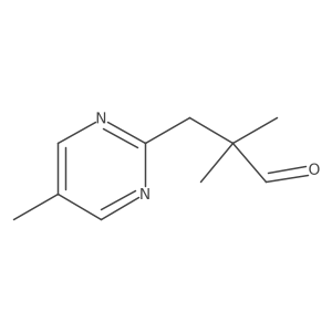 2,2-Dimethyl-3-(5-methylpyrimidin-2-yl)propanal Structure