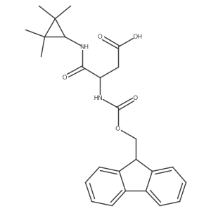 3-({[(9H-fluoren-9-yl)methoxy]carbonyl}amino)-3-[(2,2,3,3-tetramethylcyclopropyl)carbamoyl]propanoic acid Structure