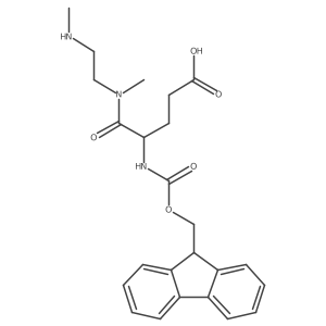 4-({[(9H-fluoren-9-yl)methoxy]carbonyl}amino)-4-{methyl[2-(methylamino)ethyl]carbamoyl}butanoic acid结构式