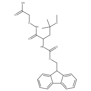 2-{[2-({[(9H-fluoren-9-yl)methoxy]carbonyl}amino)-4-methoxy-4-methylpentanamido]oxy}acetic acid Structure