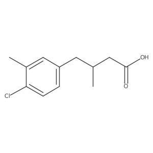 4-(4-Chloro-3-methylphenyl)-3-methylbutanoic acid Structure