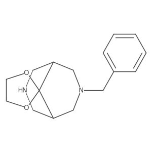 7-Benzyl-3,7-diazaspiro[bicyclo[3.3.1]nonane-9,2'-[1,3]dioxolane]结构式