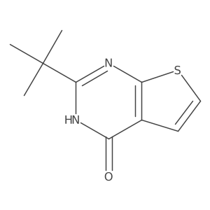 2-tert-butyl-3H,4H-thieno[2,3-d]pyrimidin-4-one结构式
