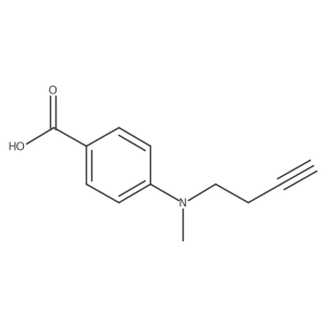 4-[(But-3-yn-1-yl)(methyl)amino]benzoic acid Structure
