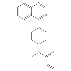 N-Methyl-N-(1-quinazolin-4-ylpiperidin-4-yl)prop-2-enamide结构式